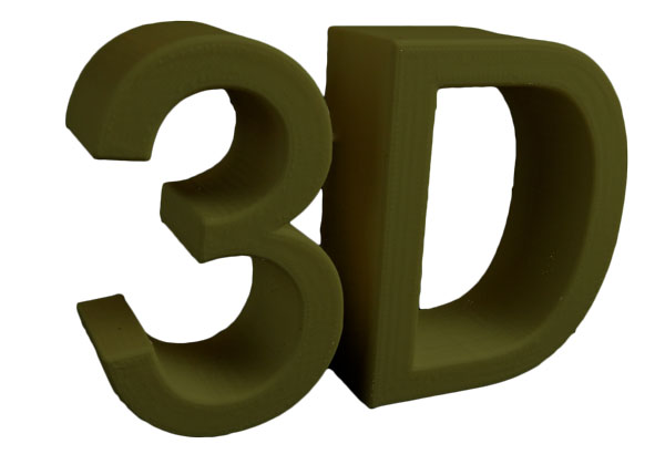 ABS 3D Printer Filament - Metallic Gold