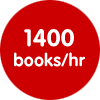 1400 books/hr